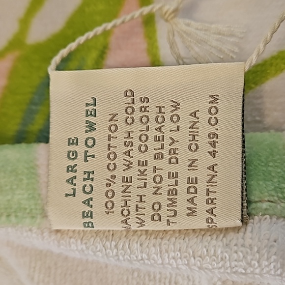 Spartina 449 Beach Towel Flamingo Pineapple NEW - Picture 3 of 8